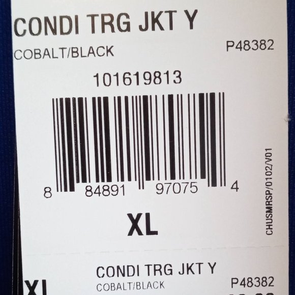 Adidas Women's Cobalt Blue,Black,White PerformanceJacket XL - Picture 13 of 13